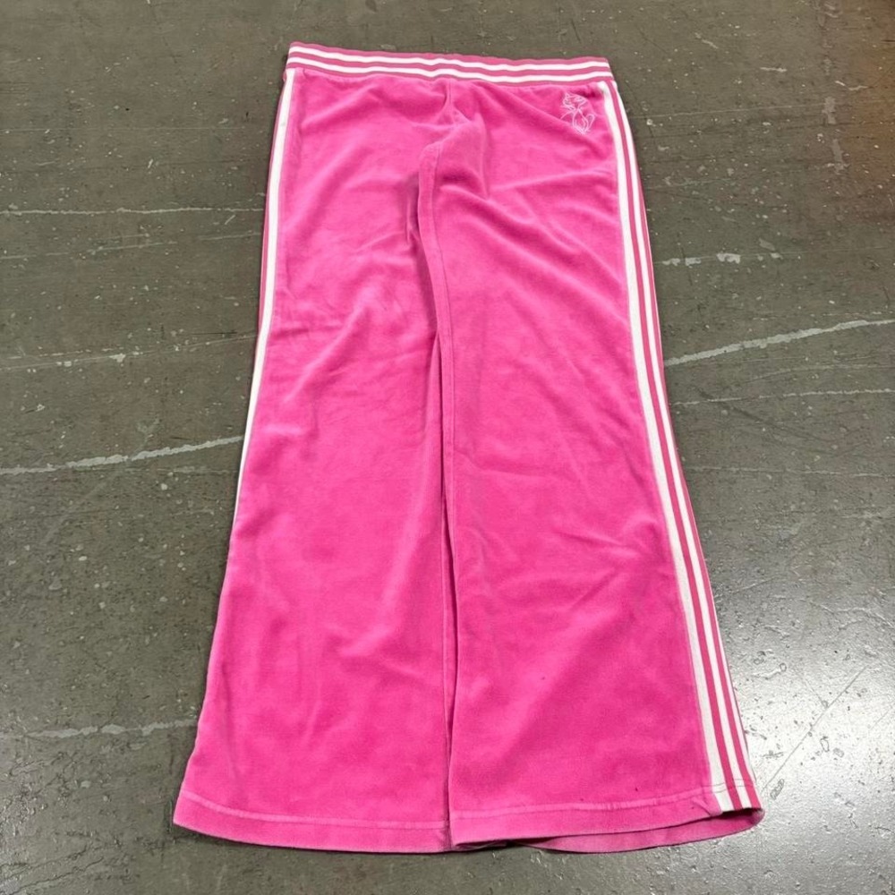 Ambiance Sweatpants Women's Size M Low Rise Wide Leg Flare Y2K Vintage Striped